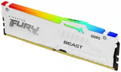 MEMORIA RAM DIMM KINGSTON FURY BEAST RGB BLANCO XMP 128GB KIT 4 DDR5 5200MTS CL40 KF552C40BWAK4 128 - Imagen 2