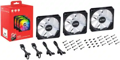 VENTILADOR ADATA XPG VENTO R 120MM ARGB 4 PIN PWM 1600RPM NEGRO VENTOR120ARGBPWM3C BKCWW - Imagen 2