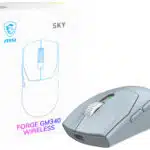 MOUSE MSI FORGE GM340 W SKY WIRELESS RGB 50 MILLION CLICKS SENSOR PIXART PAW3311 FORGE GM340 W SKY