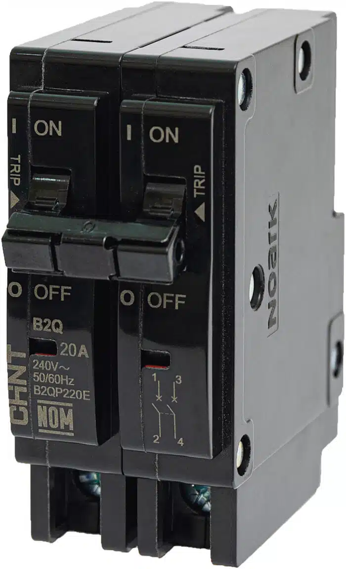 Interruptor Termomagnético Enchufable, Serie: B2Q, 2P, 30A, 240V (SKU:1002281)