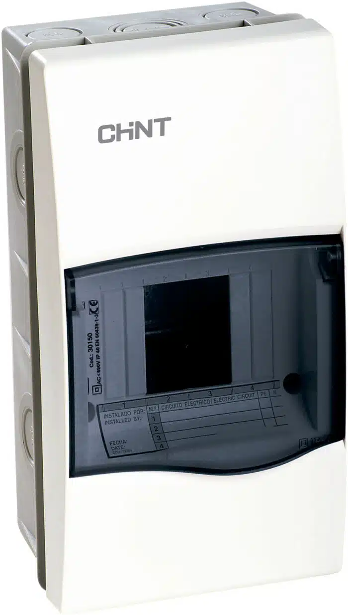 Caja de distribución para empotrar, IP40, 04 módulos (SKU:8101005)