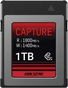 Memoria CFexpress Tipo B / 1 TB / 1800 MB/s Lectura / 1600 MB/s Escritura / Video 8K / PCIe Gen 3×2