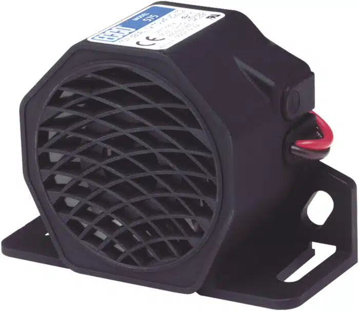 Alarma de Reversa Vehicular, 107 dBA, 12-24 Vcc