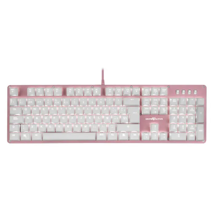 GAME FACTOR KBG400-PK-BL Teclado mecánico Rosa USB