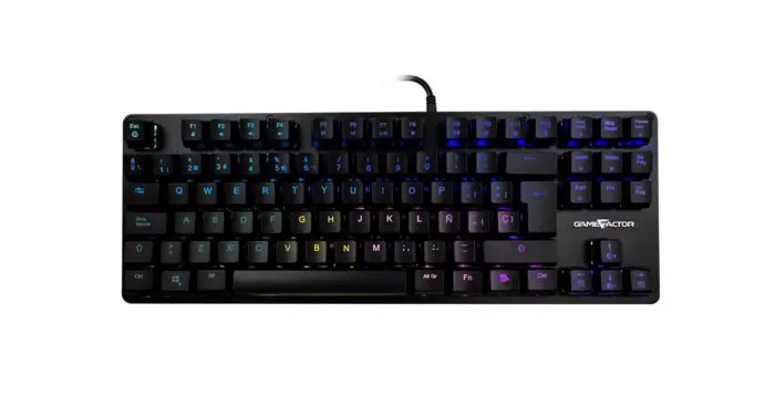 GAME FACTOR KBG500-RD Teclado Mecánico Negro Alámbrico