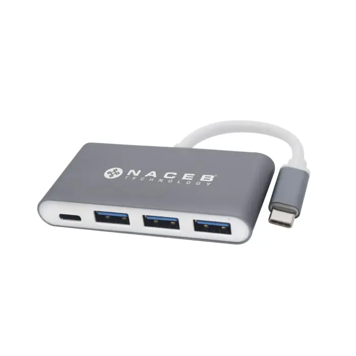 Adaptador NACEB HUB TIPO C A USB 3.0 NA-0112 - Naceb Technology